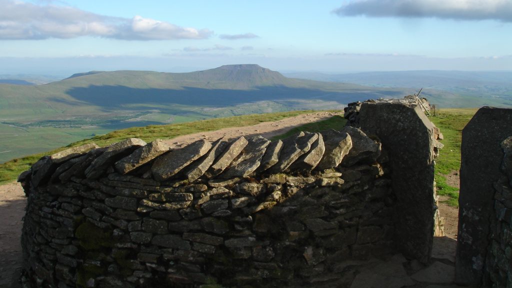 Ingleborough from Whernside summit