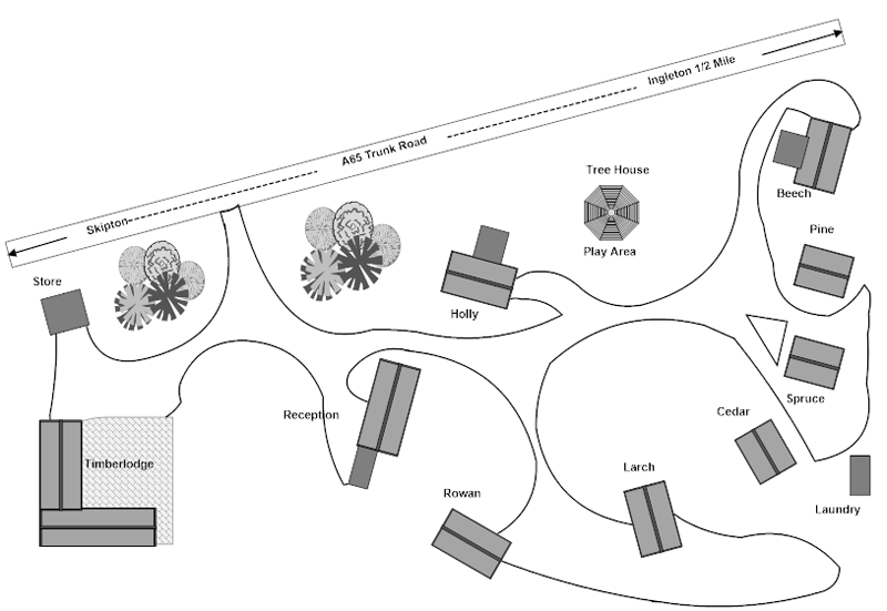 Pinecroft Lodges Site Plan