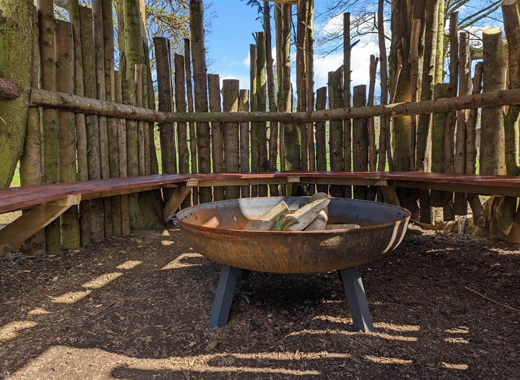 Private firepit area available for hire